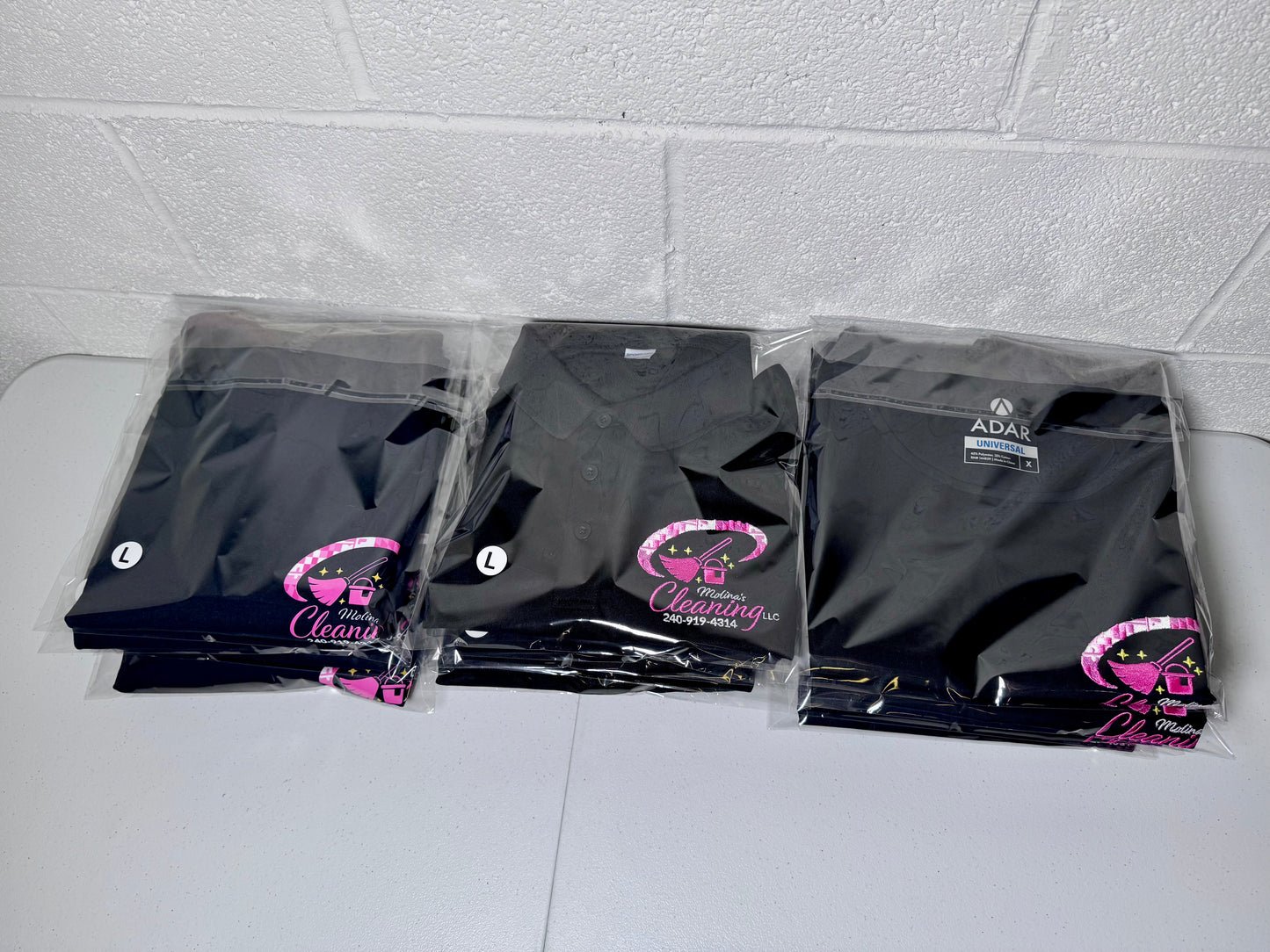 Cleaning Company Starter Bundle | 18 Embroidered Uniform Pieces