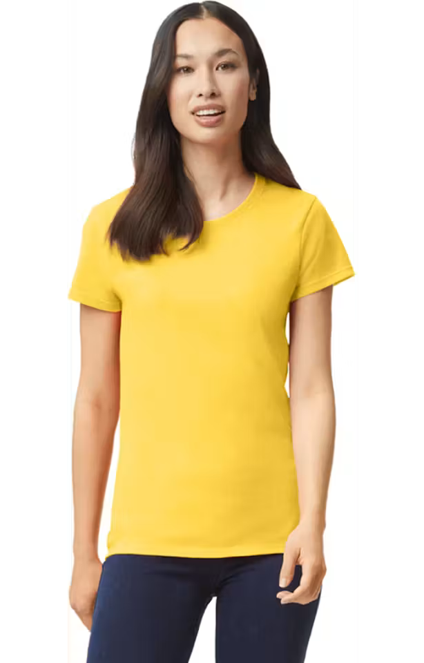 Custom Printed Gildan G500L Women's Heavy Cotton™ T-Shirt – Upload Your Logo