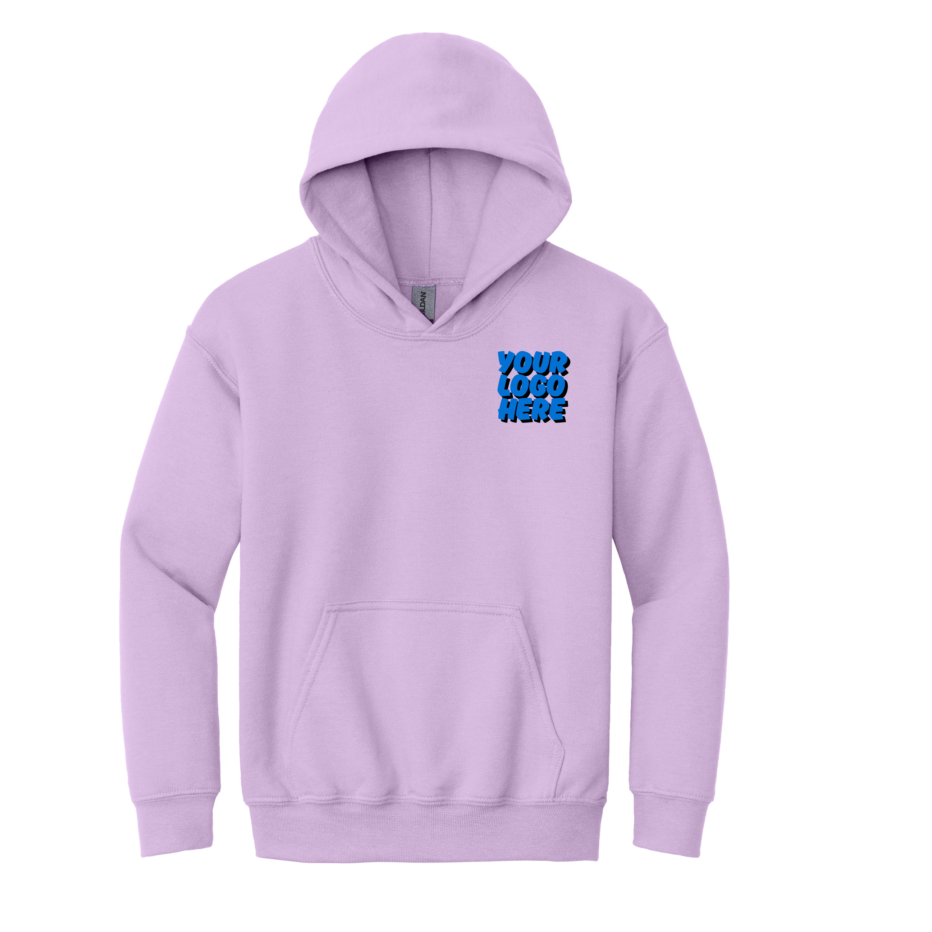 Custom Printed Gildan G185B Youth Heavy Blend™ Hoodie – Upload Your Logo