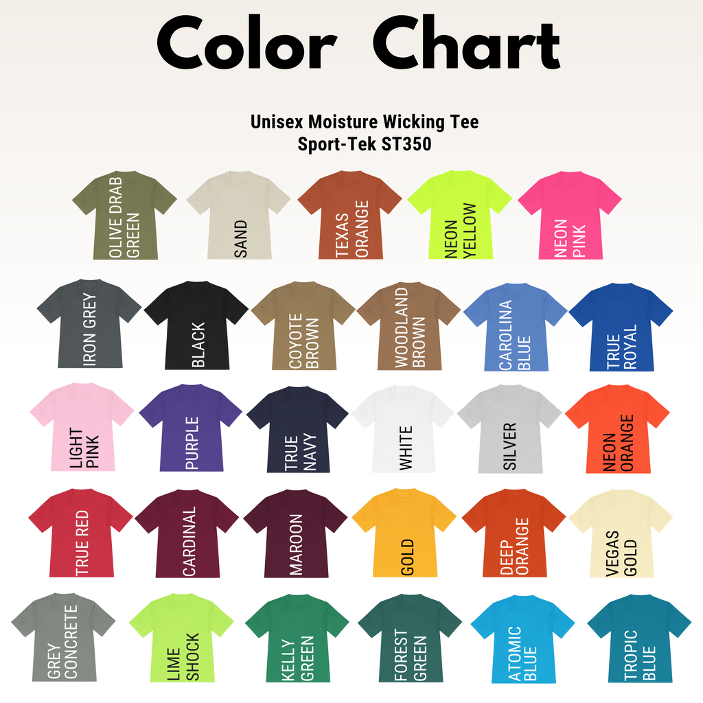 Custom Printed Sport-Tek ST350 Dry Fit T-Shirt – Upload Your Logo
