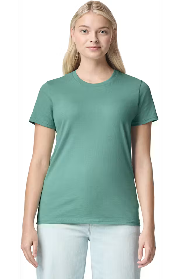 Custom Embroidered Gildan G500L Women's Heavy Cotton™ T-Shirt – Upload Your Logo