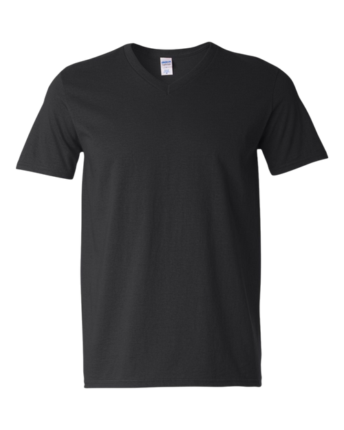 Custom Printed Gildan G64V Softstyle® V-Neck T-Shirt – Upload Your Logo