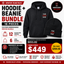 Custom Embroidered Hoodie + Beanie Bundle – 18 Piece Winter Team Pack