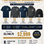 Complete Team Bundle – 125 Piece One-Color Embroidery Package