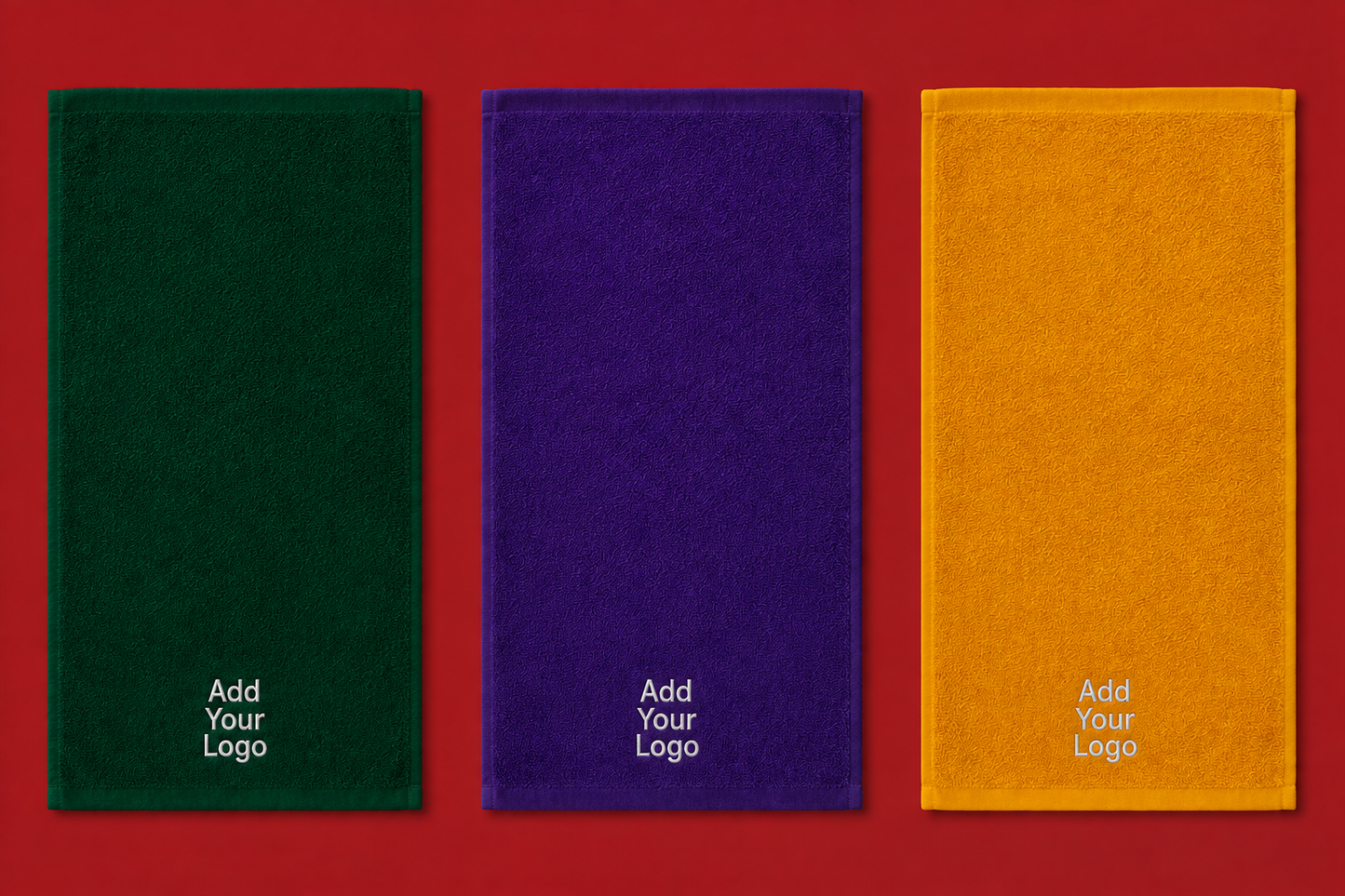 Custom Embroidered 11" × 17" Cotton Towels | Salon, Spa, Gym & Business