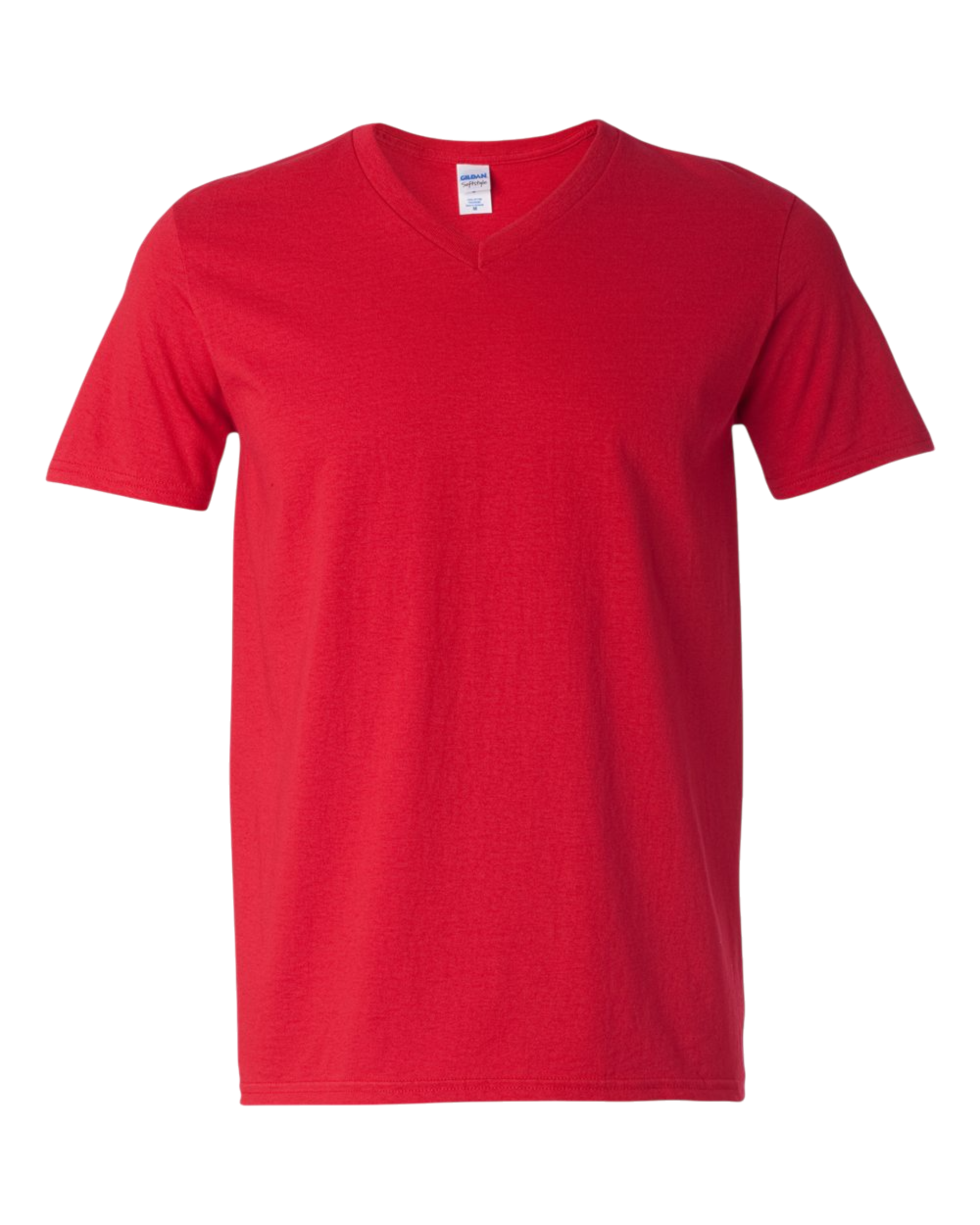 Custom Printed Gildan G64V Softstyle® V-Neck T-Shirt – Upload Your Logo