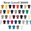 Next Level 3600 Unisex Cotton T-Shirt – Full Color Printing | Upload Your Logo