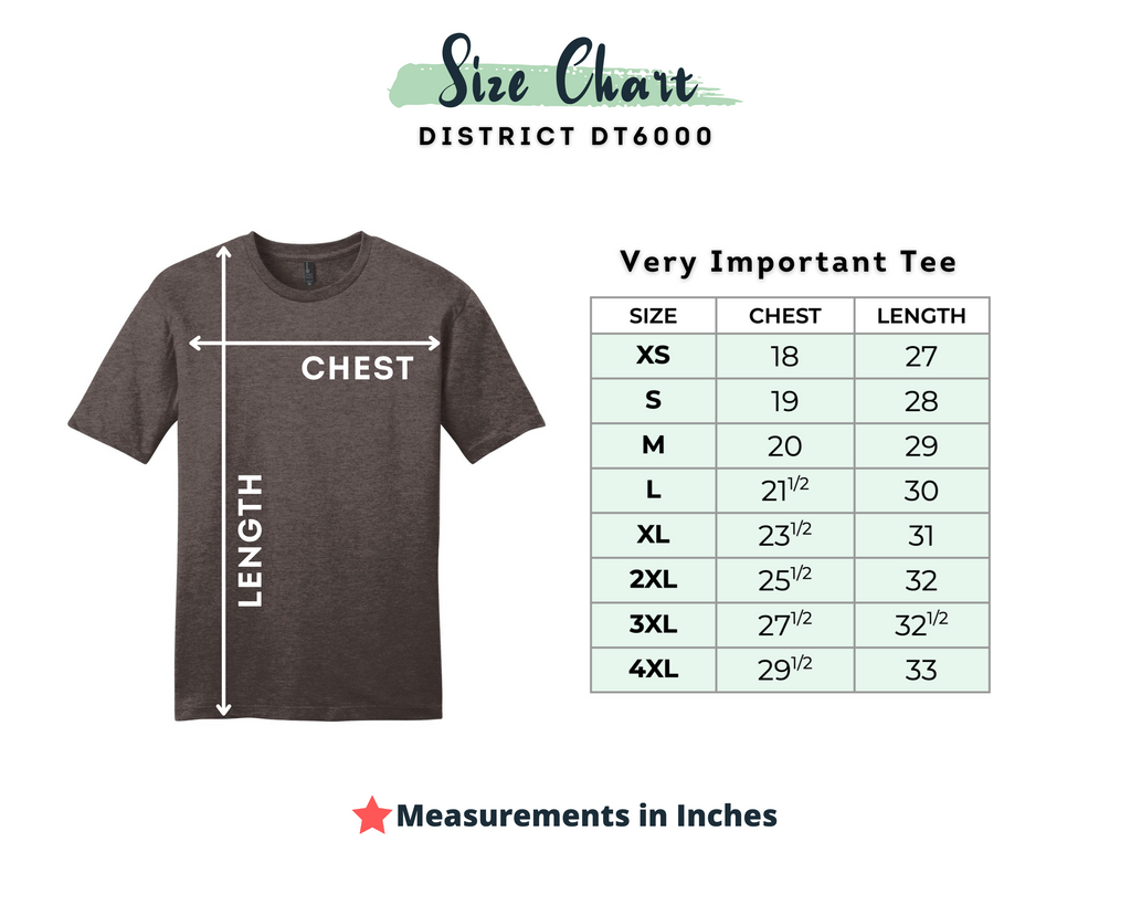 Custom Printed District DT6000 Very Important Tee – Upload Your Logo
