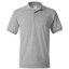 Gray polo shirt on a white background