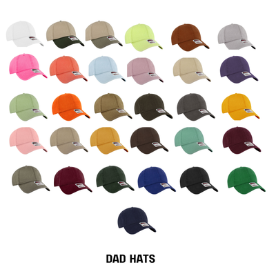OTTO CAP 6 Panel Low Profile Dad Hat - Embroidery (Otto Cap 18-772)