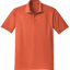 Orange polo shirt on a white background
