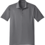 Gray polo shirt on a white background