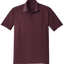 Maroon polo shirt on a white background