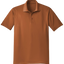 Brown polo shirt on a white background