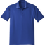 Blue polo shirt on a white background