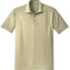 Beige polo shirt on a white background