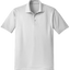 White polo shirt on a white background
