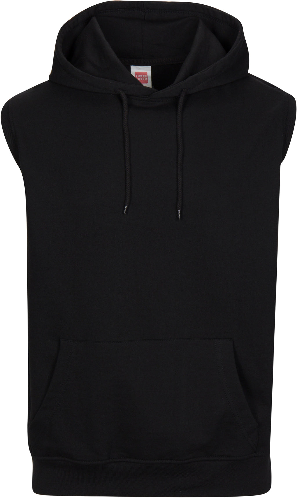 Custom Embroidered Sleeveless Hoodie 3130 French Terry – Upload Your Logo