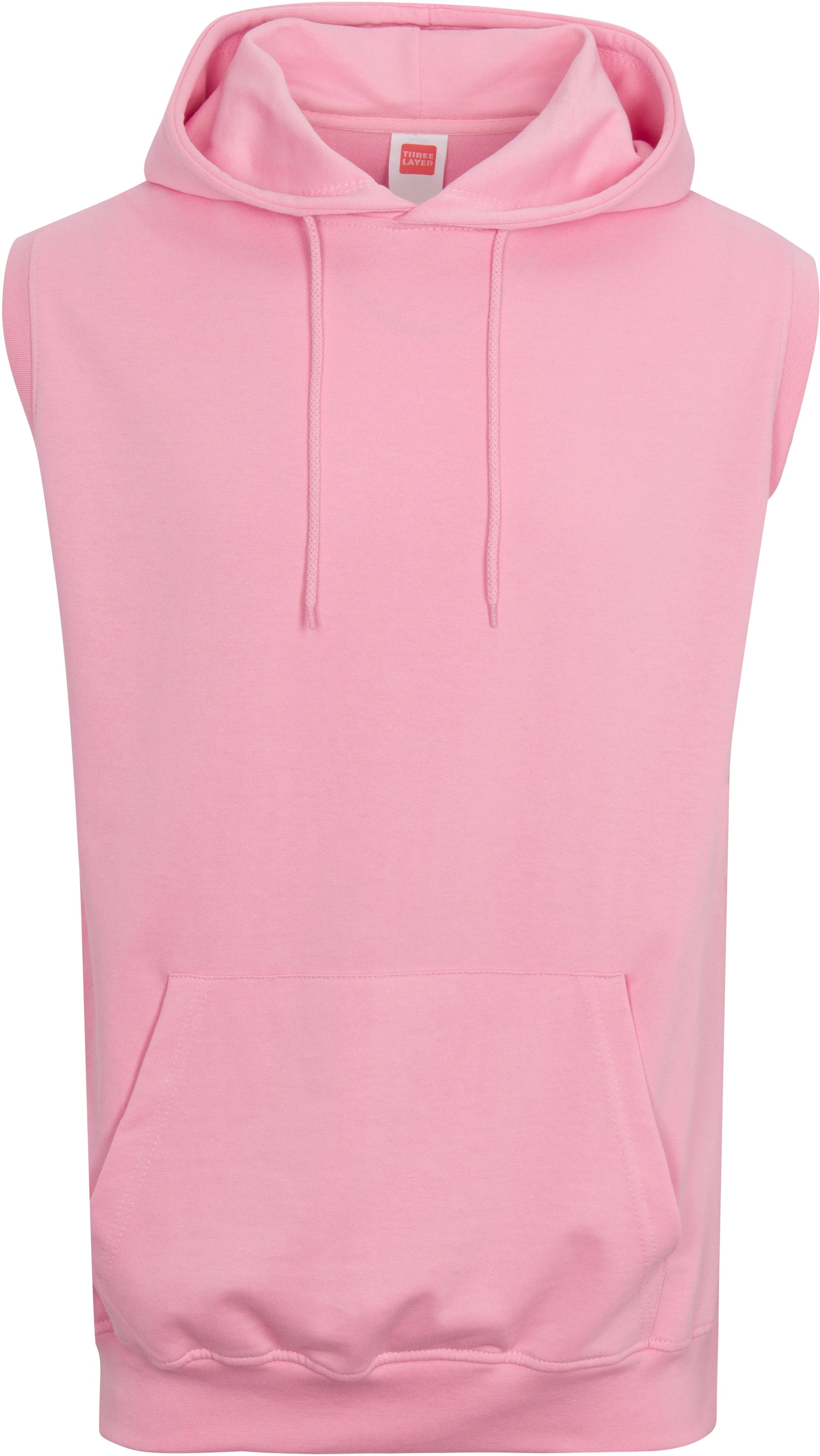 Custom Embroidered Sleeveless Hoodie 3130 French Terry – Upload Your Logo