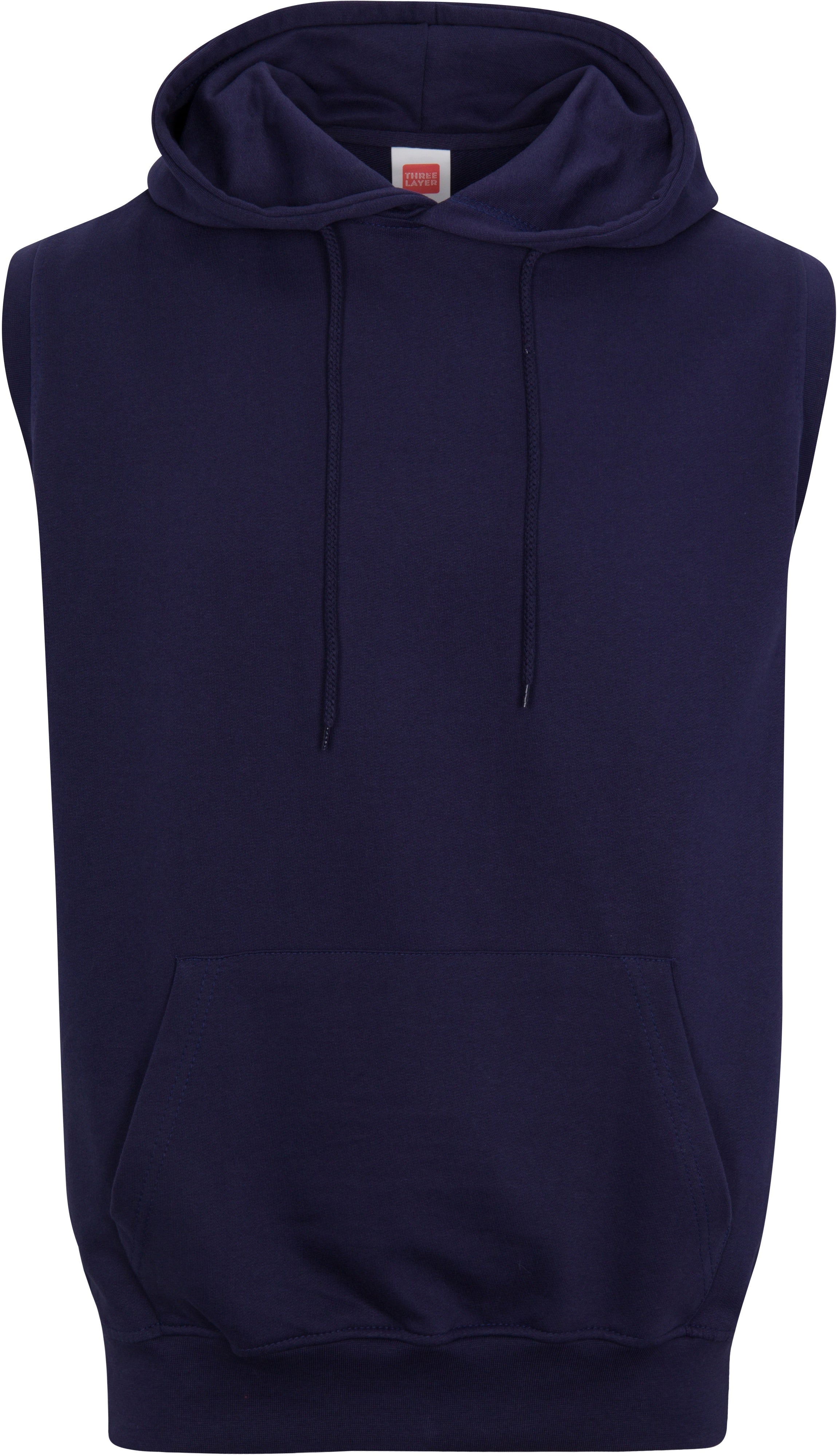 Custom Embroidered Sleeveless Hoodie 3130 French Terry – Upload Your Logo